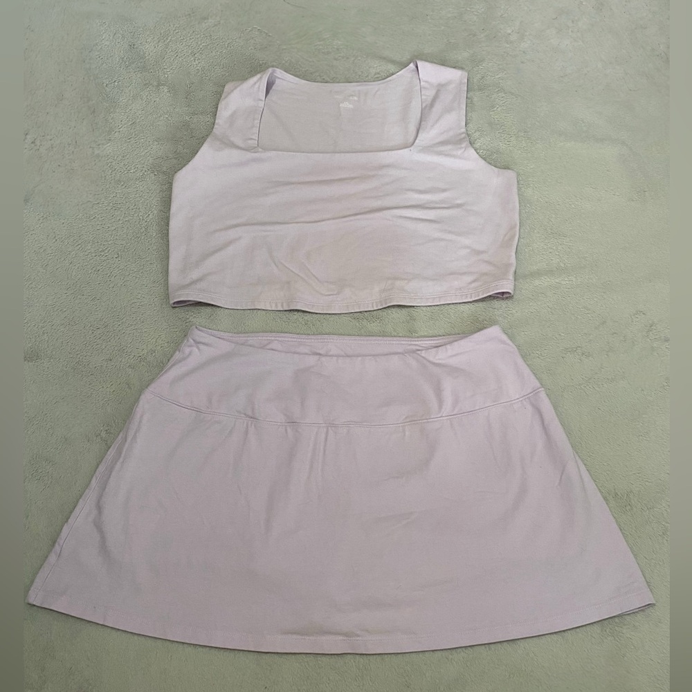 Wild Fable Purple Skater Mini Skirt Set Casual